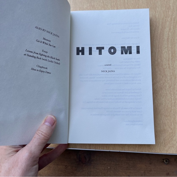 Hitomi Soft Cover Book By Nick Jaina New - Picture 4 of 9